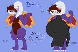 Size: 1280x853 | Tagged: safe, artist:theimmortalwolf, oc, oc:dennis, draconequus, male, male pregnancy, pregnant