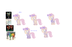 Size: 1000x650 | Tagged: safe, scootaloo, pegasus, pony, zebra, g4, concept art, female, filly, foal