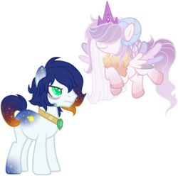 Size: 2479x2455 | Tagged: safe, artist:azrealrou, oc, oc:lavender sleep, earth pony, pegasus, pony, high res