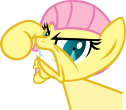 Size: 5000x4352 | Tagged: safe, artist:khel-thuzad, artist:misterdavey, fluttershy, pony, smile hd, g4, >:c, absurd resolution, angry, female, frown, green eyes, gritted teeth, imminent pain, looking at camera, out of character, perspective, pink mane, pink tail, render, simple background, solo, transparent background, wide eyes, wings