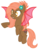 Size: 1040x1332 | Tagged: safe, artist:razorbladetheunicron, oc, oc only, oc:chocolate strawberry, bat pony, hybrid, pony, lateverse, alternate universe, base used, flower, flower in hair, next generation, offspring, parent:fluttershy, parent:oc:pumpkin moon, parents:canon x oc, simple background, solo, transparent background