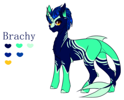 Size: 771x624 | Tagged: safe, artist:luuny-luna, oc, oc only, oc:brachy, original species, shark pony, male, reference sheet, simple background, solo, transparent background