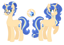 Size: 2647x1879 | Tagged: safe, artist:darlyjay, oc, oc only, oc:sterling sentry, pony, unicorn, alternate hairstyle, female, glasses, mare, offspring, parent:flash sentry, parent:twilight sparkle, parents:flashlight, simple background, solo, transparent background