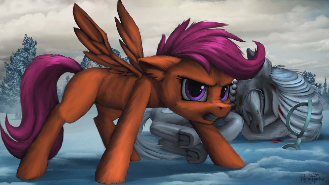 #1945850 - abuse, angry, artist:robsa990, blood, cloud, crying, earth pony,...