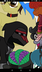 Size: 600x1024 | Tagged: safe, oc, oc:darthrevan, android, kirin, 2019 community collab, derpibooru community collaboration, amazon, battery, clothes, crossover, darth revan, email, gmail, hood, icon, jedi, mask, notifications, ocs everywhere, open mouth, revan, robe, screenshots, sith, star wars, star wars: knights of the old republic, star wars: the old republic, wi-fi, zoomed in