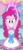 Size: 334x732 | Tagged: safe, screencap, pinkie pie, equestria girls, equestria girls series, g4, the craft of cookies, spoiler:eqg series (season 2), apron, armpits, arms in the air, clothes, cropped, female, food, grin, smiling, solo, sprinkles, teeth