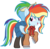 Size: 1280x1260 | Tagged: safe, artist:bezziie, rainbow dash, pony, g4, alternate hairstyle, clothes, cosplay, costume, female, saya, schoolgirl, simple background, solo, transparent background