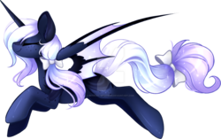 Size: 1279x802 | Tagged: safe, artist:scarlet-spectrum, oc, oc only, alicorn, pony, alicorn oc, bat wings, female, obtrusive watermark, simple background, solo, transparent background, watermark, wings