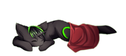 Size: 2908x1301 | Tagged: safe, artist:esth-official, oc, oc only, oc:vortex zero, pony, unicorn, big eyes, black hair, blanket, cute, gray coat, green hair, male, powdered hooves, powdered snoot, sleeping, solo