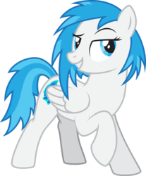 Size: 2021x2440 | Tagged: safe, artist:lightning stripe, derpibooru exclusive, oc, oc only, oc:snow fury, pegasus, pony, g4, blue, blue eyes, blue hair, blue mane, cutie mark, female, high res, mare, request, requested art, show accurate, simple background, solo, transparent background, white, white coat, wings