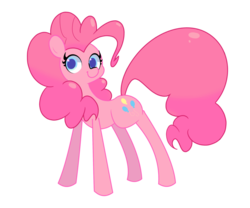 Size: 1280x1067 | Tagged: safe, artist:turtlefarminguy, pinkie pie, earth pony, pony, g4, cute, diapinkes, female, mare, simple background, smiling, solo, transparent background