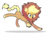 Size: 1280x832 | Tagged: safe, artist:turtlefarminguy, applejack, big cat, earth pony, lion, pony, g4, scare master, animal costume, applelion, clothes, costume, cute, female, mare, nightmare night costume, pounce, simple background, smiling, solo, transparent background