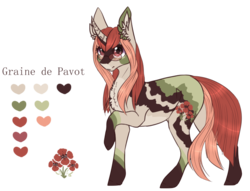 Size: 768x588 | Tagged: safe, artist:luuny-luna, oc, oc only, oc:graine de pavot, pony, unicorn, female, glasses, mare, reference sheet, simple background, solo, transparent background