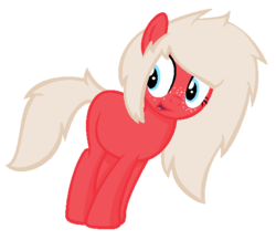 Size: 536x466 | Tagged: safe, artist:sapphireartemis, oc, oc only, oc:red sprinkles, earth pony, pony, female, mare, simple background, solo, transparent background