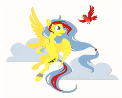 Size: 3217x2581 | Tagged: safe, artist:graypaint, oc, oc:dry pastelle, bird, pegasus, pony, craft, high res, papercraft, simple background