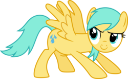 Size: 9639x6000 | Tagged: safe, alternate version, artist:chainchomp2, sunshower raindrops, pegasus, pony, g4, wonderbolts academy, absurd resolution, background pony, female, mare, simple background, solo, transparent background, vector