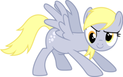 Size: 1024x638 | Tagged: safe, alternate version, artist:chainchomp2, derpy hooves, pegasus, pony, g4, wonderbolts academy, background pony, female, mare, simple background, solo, transparent background, vector, wall eyed