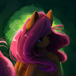 Size: 2000x2000 | Tagged: safe, artist:miokomata, fluttershy, pony, g4, female, freckles, high res, looking at you, mare, smiling, solo
