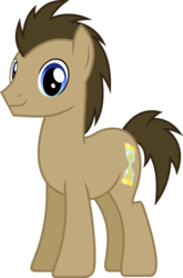 Size: 726x1101 | Tagged: safe, artist:chainchomp2, doctor whooves, time turner, earth pony, pony, g4, background pony, male, simple background, smiling, solo, stallion, transparent background, vector