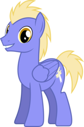 Size: 1024x1551 | Tagged: safe, artist:chainchomp2, thorn (g4), pegasus, pony, g4, background pony, male, simple background, smiling, solo, stallion, transparent background, vector
