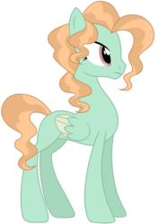 Size: 1354x1927 | Tagged: safe, artist:otakuchicky1, oc, oc only, pegasus, pony, female, mare, offspring, parent:sweet biscuit, parent:zephyr breeze, simple background, solo, transparent background