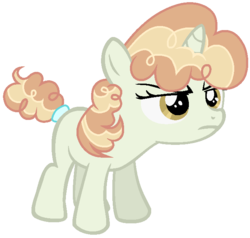 Size: 683x649 | Tagged: safe, artist:otakuchicky1, oc, oc only, pony, unicorn, female, filly, offspring, parent:svengallop, parent:sweet biscuit, simple background, solo, transparent background