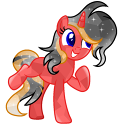 Size: 1200x1200 | Tagged: safe, artist:ponkus, oc, oc:red flame, crystal pony, pony, unicorn, cutie mark, pose, smiling, sparkling, vector