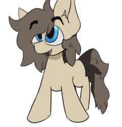 Size: 2307x2400 | Tagged: safe, artist:vhs, oc, oc only, oc:snaggletooth, pony, colt, foal, high res, male, solo