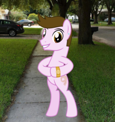 Size: 2000x2113 | Tagged: safe, artist:tacobender, oc, pony, high res, inkscape, irl, lucky luciano, meme, photo, ponified, ponified meme, solo, vector, watch, you know i had to do it to em