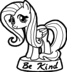 Size: 139x150 | Tagged: safe, fluttershy, pegasus, pony, fallout equestria, fallout equestria: commonwealth, g4, black and white, fanfic, fanfic art, female, grayscale, hooves, mare, ministry mares, ministry mares statuette, monochrome, picture for breezies, simple background, solo, statuette, transparent background, wings