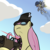 Size: 2560x2560 | Tagged: safe, artist:phat_guy, derpibooru exclusive, derpy hooves, fluttershy, pegasus, pony, g4, cloud, female, ghostly gibus, gibus, gun, hat, helmet, high res, hoof hold, impending doom, low angle, mare, market gardener, oblivious, open mouth, open smile, pyrovision goggles, rifle, rocket jump, shovel, smiling, sniper, sniper (tf2), sniper rifle, soldier, soldier (tf2), sun, team fortress 2, the classic, trolldier, weapon
