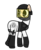 Size: 3333x4055 | Tagged: safe, artist:czu, pony, helmet, looking back, scp, scp foundation