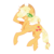 Size: 768x768 | Tagged: safe, artist:t-0-rtured, applejack, earth pony, pony, g4, doodle, female, mare, simple background, solo, transparent background