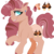 Size: 768x768 | Tagged: safe, artist:tendraflame69, oc, oc only, oc:malting cupcake, earth pony, pony, female, mare, offspring, parent:cheese sandwich, parent:pinkie pie, parents:cheesepie, simple background, solo, transparent background