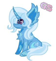 Size: 616x670 | Tagged: safe, artist:gamingstarluigisin, trixie, pony, unicorn, g4, chest fluff, cute, redesign, simple background, transparent background