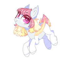 Size: 1024x768 | Tagged: safe, artist:akiiichaos, oc, oc only, oc:stars latte, bat pony, pony, bat pony oc, ear fluff, female, fluffy, looking up, mare, simple background, smiling, solo, transparent background