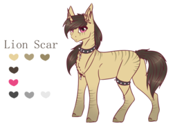 Size: 809x593 | Tagged: safe, artist:luuny-luna, oc, oc only, oc:lion scar, pony, unicorn, female, mare, reference sheet, simple background, solo, transparent background
