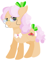 Size: 788x1014 | Tagged: safe, artist:rainbowtashie, apple rose, pony, g4, elderly, female, glasses, lineless, simple background, solo, transparent background