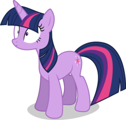 Size: 4098x3905 | Tagged: safe, artist:tomfraggle, twilight sparkle, pony, unicorn, g4, female, simple background, solo, startled, transparent background, unicorn twilight, vector, wide eyes