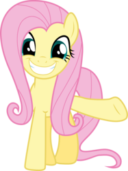 Size: 2449x3270 | Tagged: safe, artist:tomfraggle, fluttershy, pegasus, pony, dragon quest, g4, female, high res, looking at you, mare, raised hoof, simple background, smile and wave, smiling, solo, transparent background, vector, waving