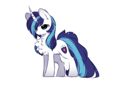 Size: 1312x887 | Tagged: dead source, safe, artist:php146, shining armor, pony, unicorn, g4, chest fluff, curved horn, cute, horn, impossibly large chest fluff, long tail, male, shining adorable, simple background, solo, stallion, white background