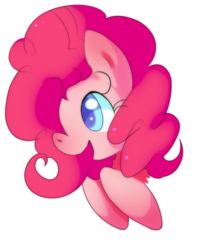 Size: 1280x1618 | Tagged: safe, artist:tazmiliandevil, pinkie pie, earth pony, pony, g4, bust, colored pupils, cute, diapinkes, female, mare, open mouth, portrait, profile, simple background, solo, white background