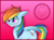 Size: 2550x1875 | Tagged: safe, artist:lioncubcreations, rainbow dash, pegasus, pony, g4, blushing, female, gradient background, solo