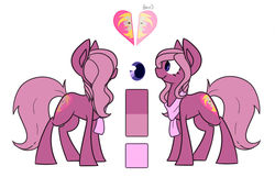 Size: 1024x661 | Tagged: safe, artist:crownedspade, oc, oc only, oc:chosen heart, earth pony, pony, female, mare, reference sheet, simple background, solo, white background