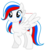 Size: 3674x3900 | Tagged: safe, artist:binakolombina, oc, oc only, oc:marussia, pegasus, pony, cute, female, high res, looking at you, mare, nation ponies, ponified, raised hoof, russia, smiling, solo