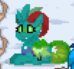 Size: 461x428 | Tagged: safe, oc, oc only, oc:coaclyx, changedling, changeling, pony, pony town