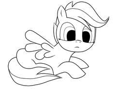 Size: 956x699 | Tagged: safe, scootaloo, pony, g4, black and white, female, grayscale, monochrome