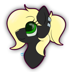 Size: 642x673 | Tagged: safe, artist:luxsimx, oc, oc only, oc:veen sundown, pony, bust, ponytail, simple background, solo, sundown clan, transparent background