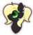 Size: 642x673 | Tagged: safe, artist:luxsimx, oc, oc only, oc:veen sundown, pony, black and yellow, bust, ponytail, simple background, solo, sundown clan, transparent background