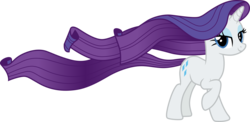 Size: 6139x3000 | Tagged: safe, artist:cloudy glow, rarity, pony, unicorn, g4, rarity's biggest fan, .ai available, female, long mane, long tail, looking at you, mare, raised hoof, simple background, smiling, solo, transparent background, vector